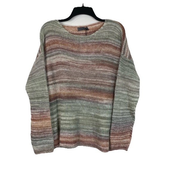 Elsamanda Sweaters - Elsamanda Women's Sz L Sweater Long Sleeve Mohair Wool Alpaca Lightweight